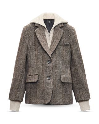 Frank Mixed Media Blazer