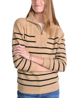 Stripe Half Zip Sweater