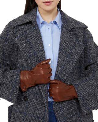 Short Lined Leather Gloves