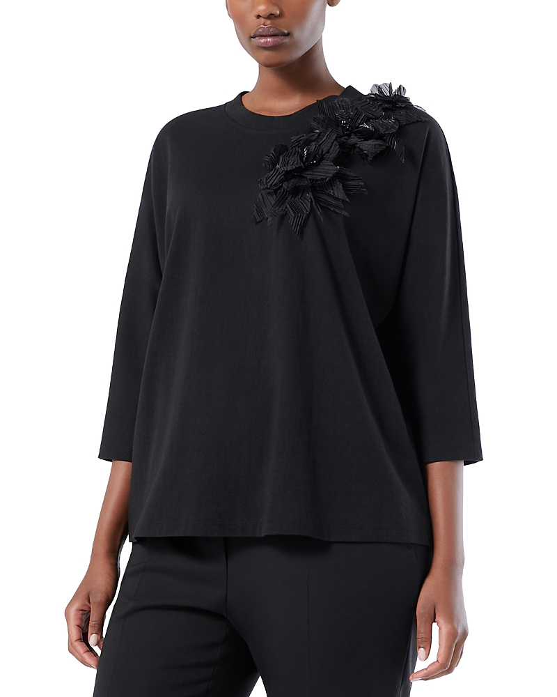 Marina Rinaldi Uscita Pagine Floral Jersey Tee