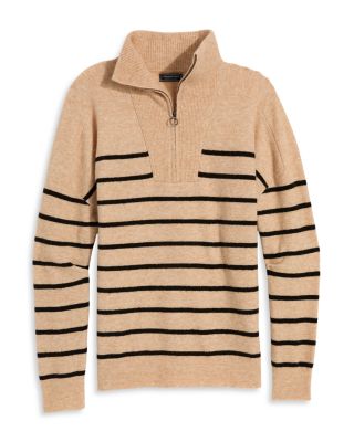 Stripe Half Zip Sweater