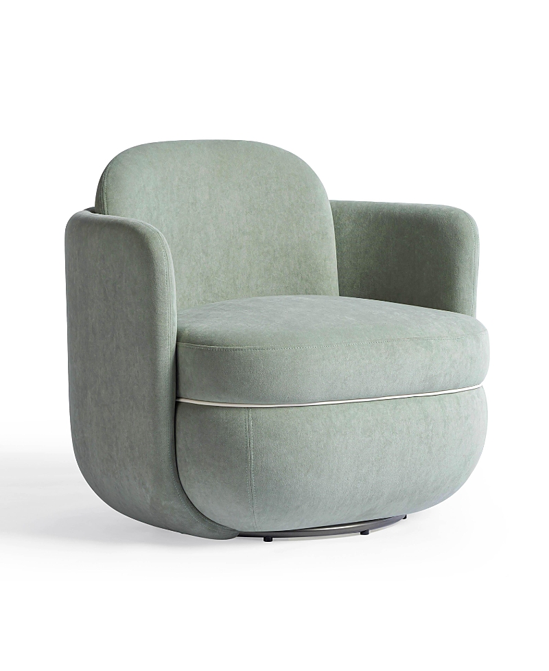 Tov Furniture Wolfie Velvet Swivel Chair