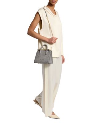 Croc Embossed Mini Tote