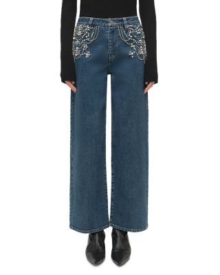 Jude Mid Rise Embellished Jeans in Solana
