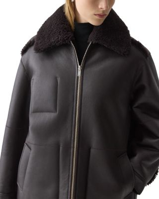 Cocoon Reversible Shearling Coat