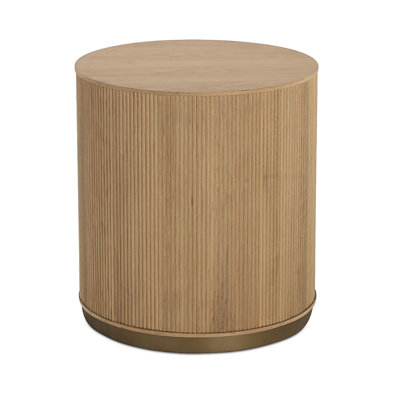 Sunpan Kalla Side Table, Rustic Oak In Brown