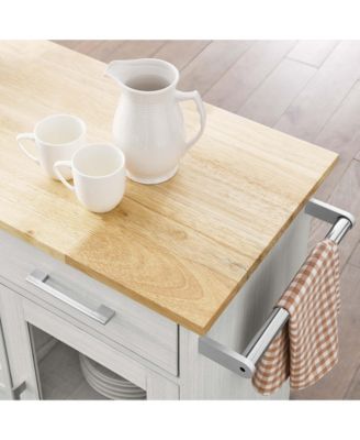 Culinary Kitchen Cart with Towel Bar