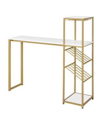 Danby Steel Frame Bar Table with Wine Shelf