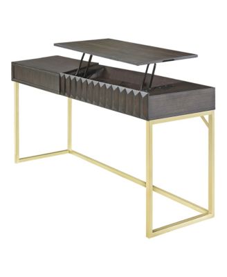 Prelli Steel Base Adjustable Writing Desk with Lift Top and Hidden Drawer