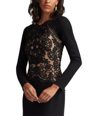 Nayana Embroidered Crepe Gown