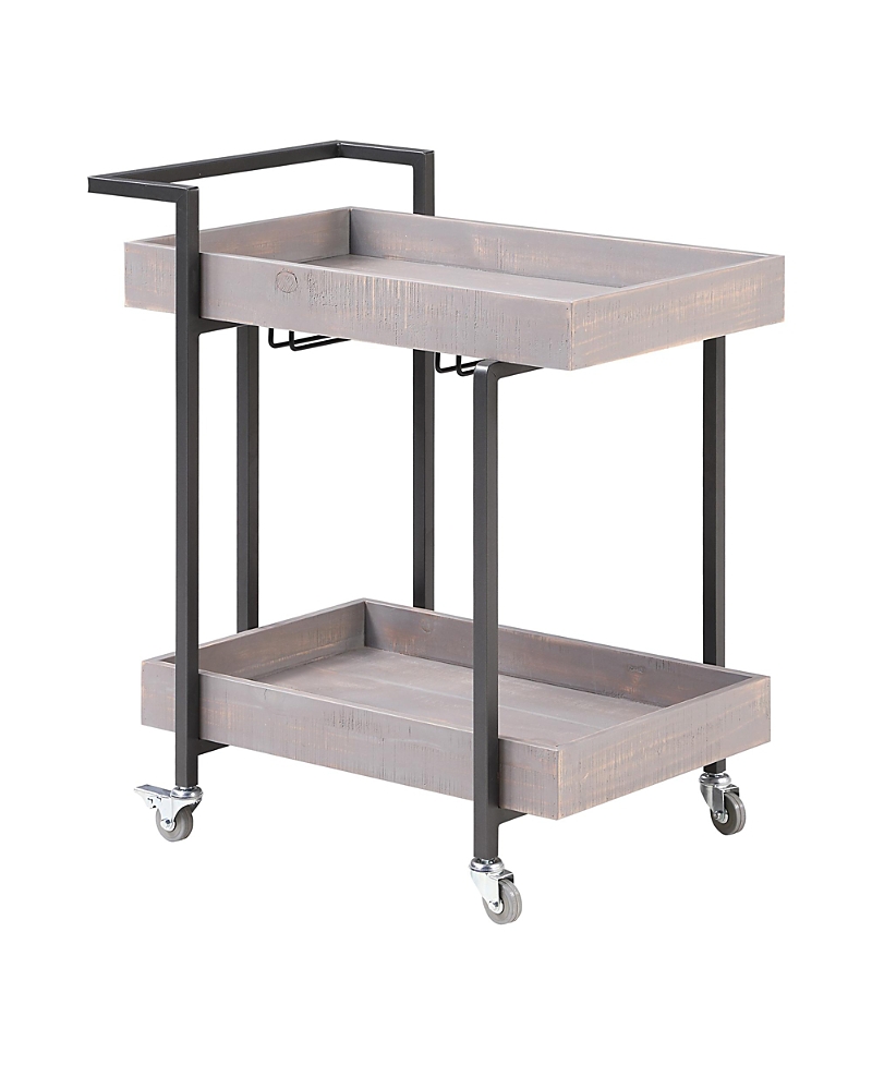Furniture Of America Daria Metal Frame 2-shelf Serving Cart In Gray