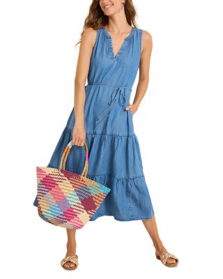 Chambray O&#39;Lei Sleeveless Dress