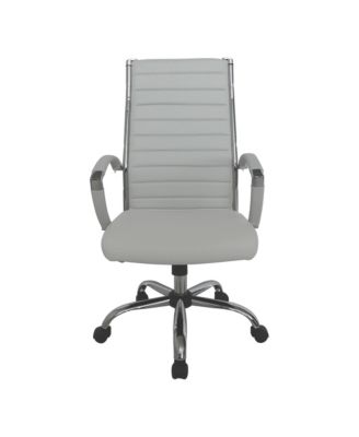 Tioga 43-inch Faux Leather Height Adjustable Swivel Office Chair