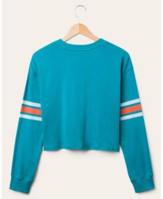 Women's NFL Miami Dolphins Retro Crop Fleece Sweatshirt