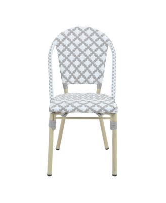 Quade Aluminum and PE Wicker Patio Dining Chairs, Set of 2