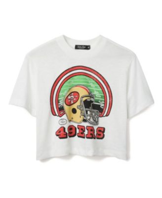 Women's NFL San Francisco 49ers Game Time Mock Neck Crop Tee