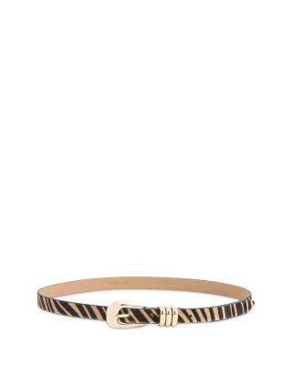 Women's Thin Tiger Print Belt
