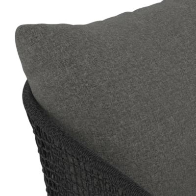 Capri Dining Armchair, Natural & Gracebay Gray