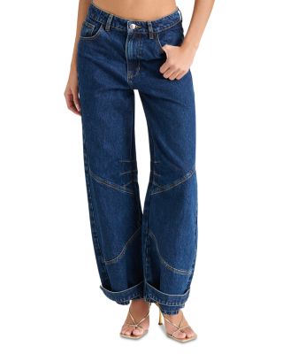 Tre High Rise Jeans in Dark Blue