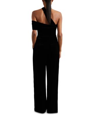 Daria Velvet One Shoulder Jumpsuit