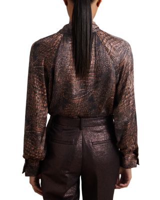 Naomi Animal Print Blouse