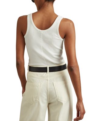 Violet Scoop Neck Rib Vest