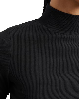 Polly Ribbed Funnel Neck Top