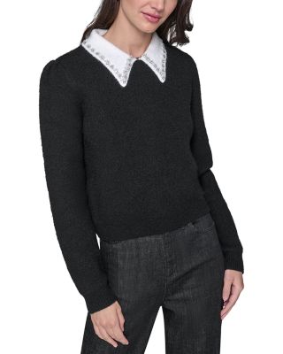 Embellished Collar Sweater