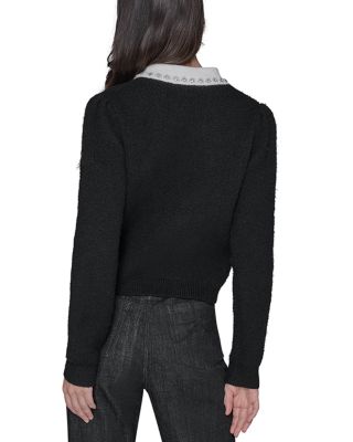 Embellished Collar Sweater