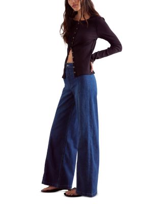 Libre Wide Leg Jeans in Lock and Key