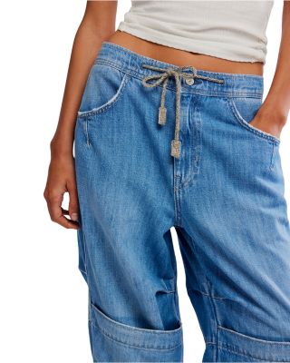 Logan Cinched Cargo Jeans in Harper