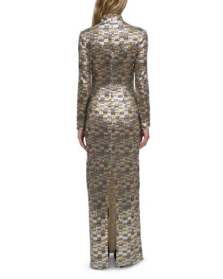 Sequinned Turtleneck Dress