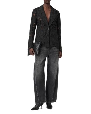 Charli Embroidered Lace Blazer