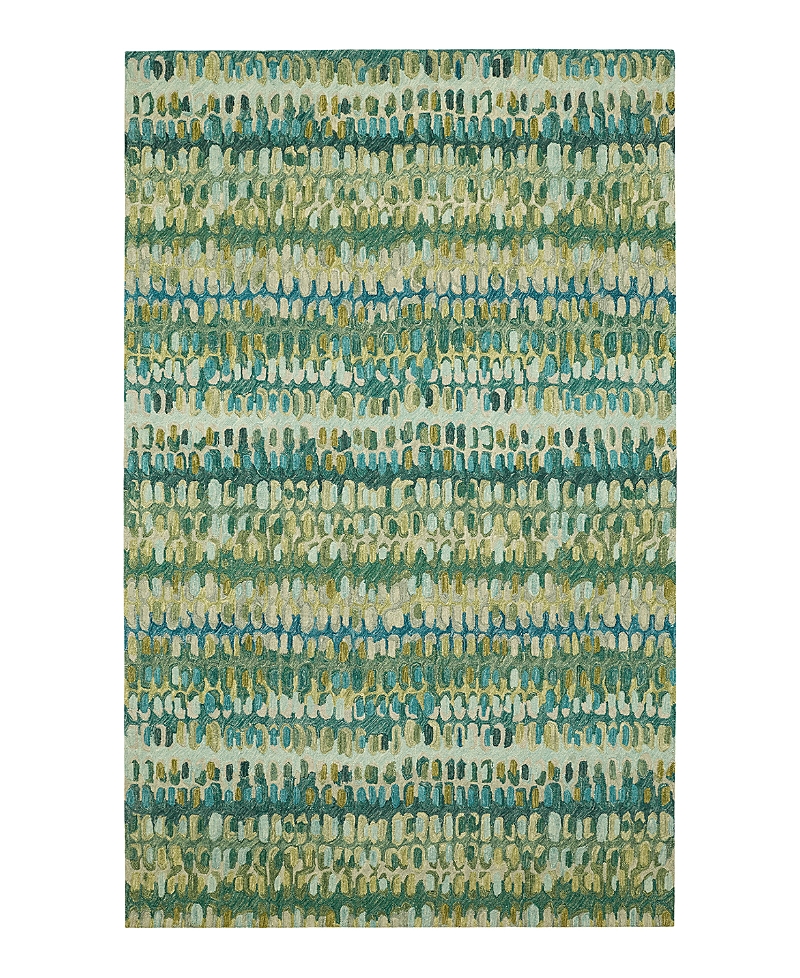 Dash & Albert By Annie Selke Dash Albert By Annie Selke Paint Chip Wool Da1831 Area Rug, 6'0x9'0 In Green