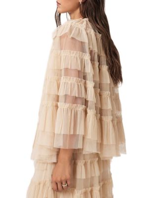 Aude Ruffle Cape