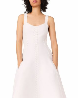Rorsya Pointelle Knit Midi Dress
