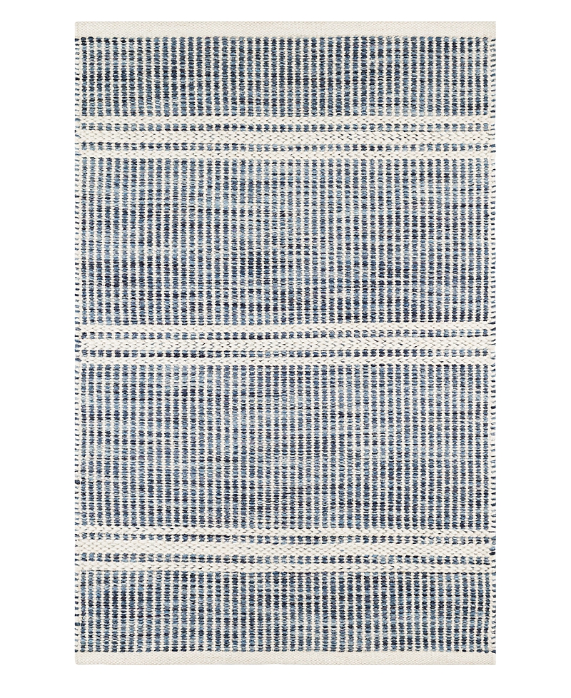 Dash & Albert By Annie Selke Dash Albert By Annie Selke Malta Wool Da1026 Area Rug, 3'0x5'0 In Blue