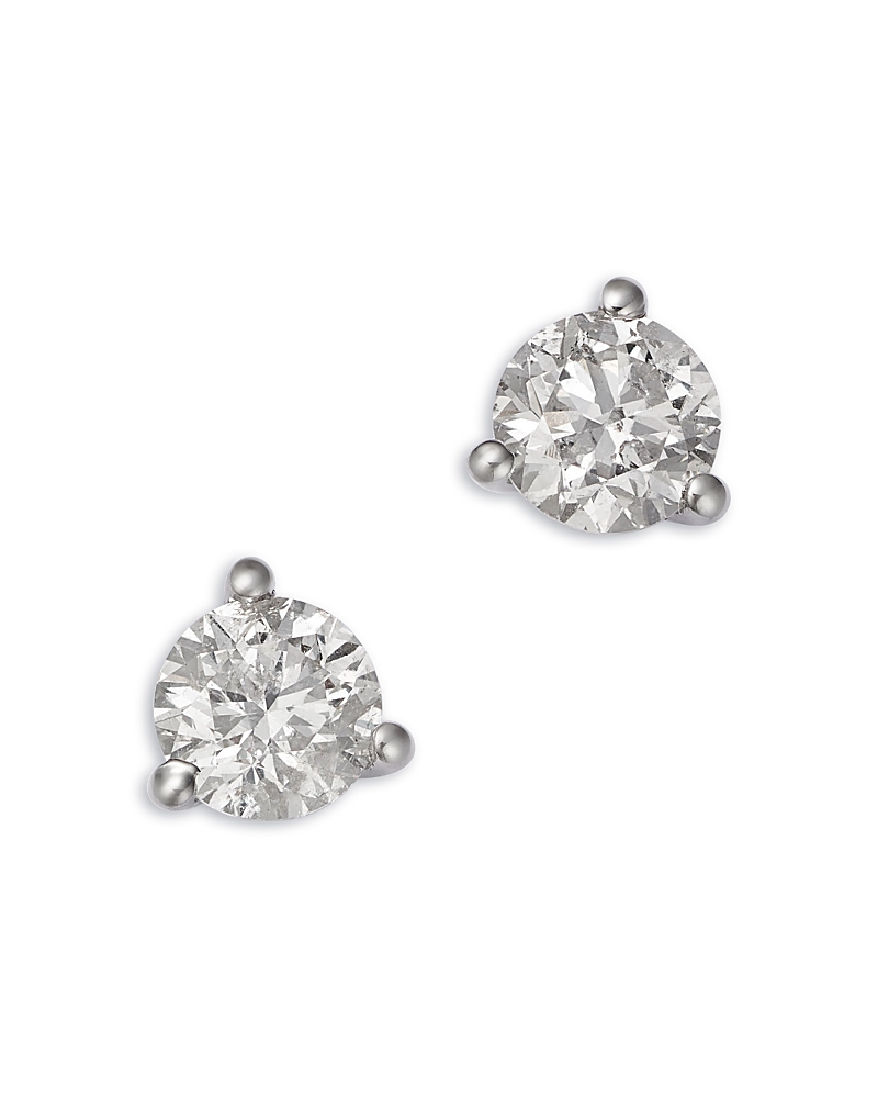 Bloomingdale's Fine Collection Diamond Martini Set Solitaire Stud Earrings in 14K Yellow Gold, 0.75 tcw