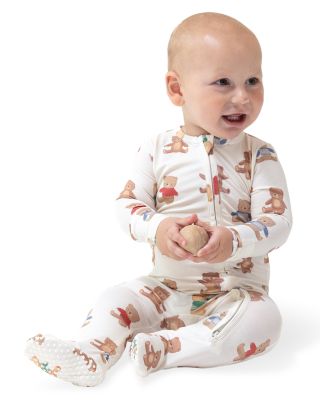 Boys' Teddy Bear Collection 2 Way Zipper Footie - Baby