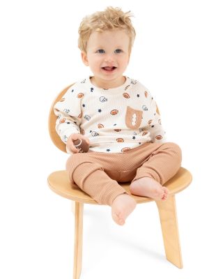 Boys' Footballs & Stars 2 Piece Waffle Knit Drop Sleeve Pocket Tee & Joggers Set - Baby, Little Kid