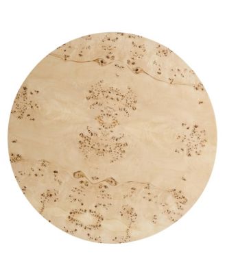 Cosmos 35" Round Burl Wood Coffee Table