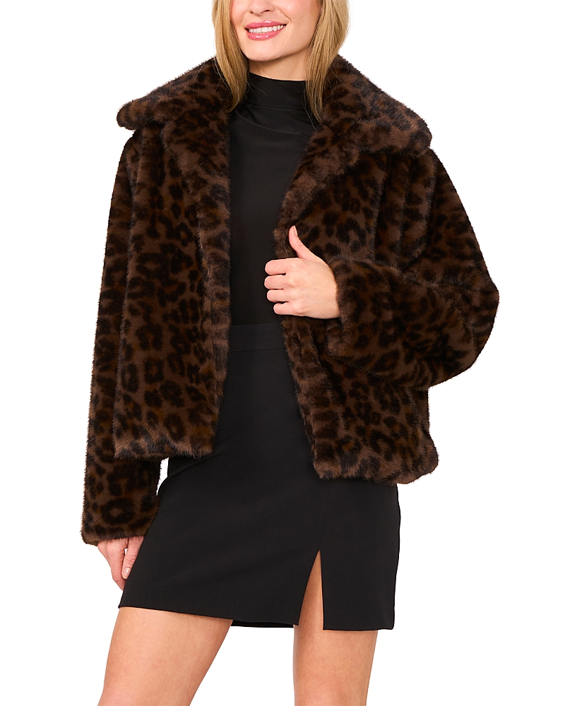 Ted Baker Aryanal Cropped Faux Fur Coat In Brown