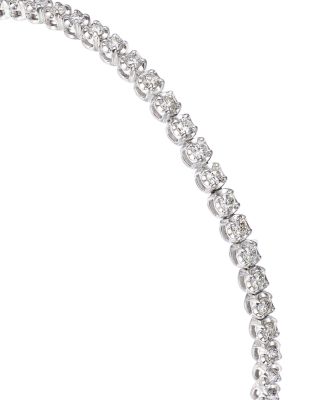Diamond Crown Set Tennis Bracelet in 14K Gold, 1.50 tcw