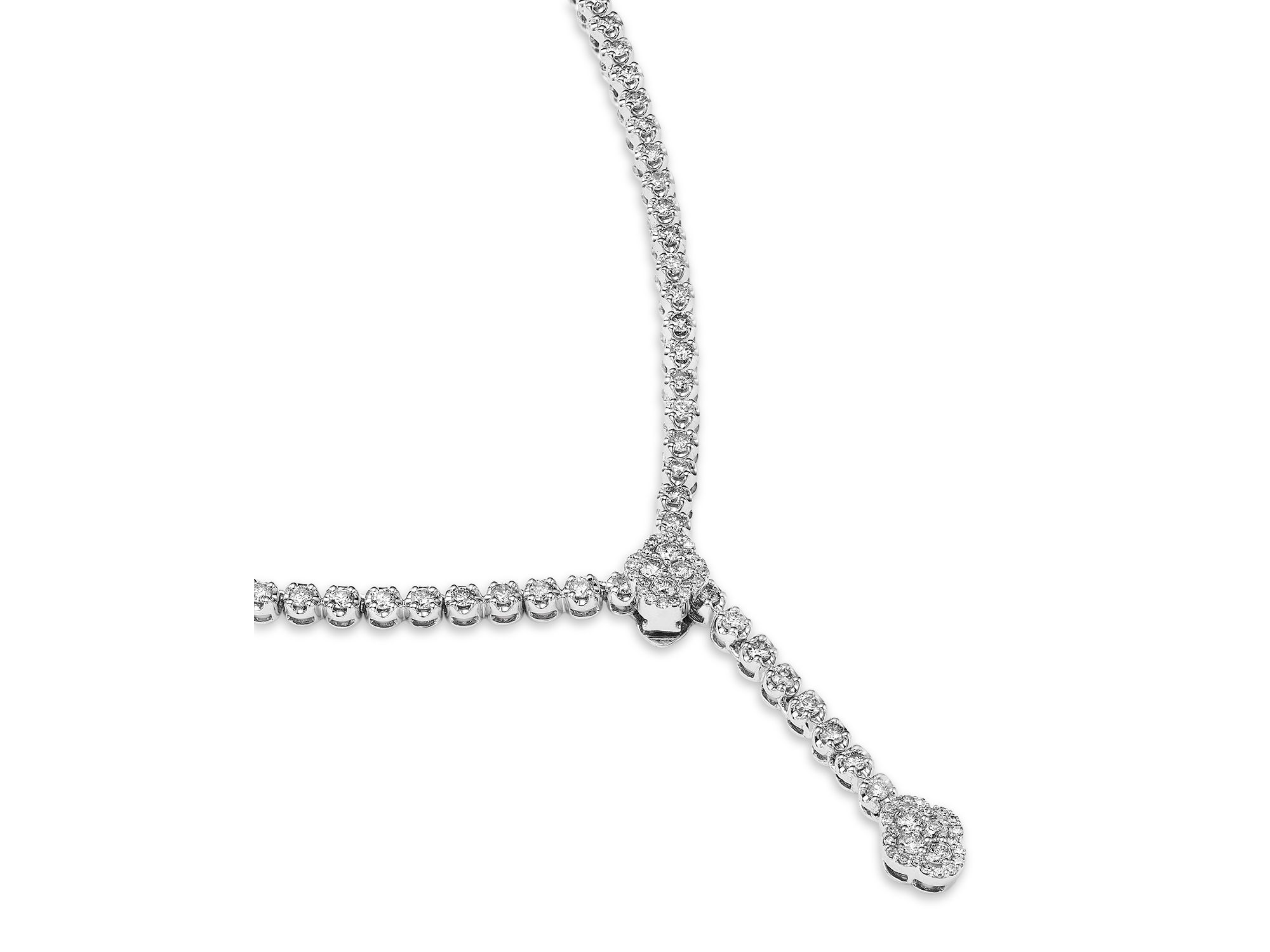 Diamond Lariat Necklace in 14K , 4.0 tcw — Image 3