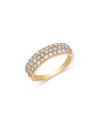 Diamond Multi-Row Ring in 14K Yellow Gold, 1.0 tcw