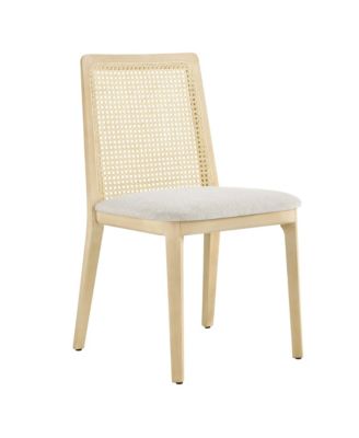 Monarch Wood and Rattan Dining Side Chair