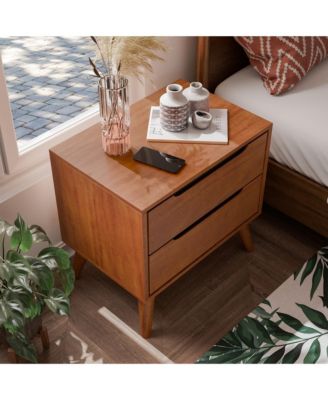 Presley Solid Wood 2-Drawer Nightstand