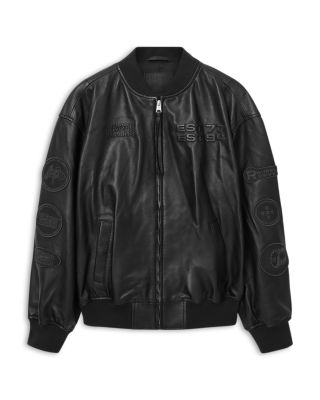 Belle Leather Bomber Jacket