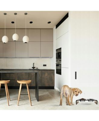 Small Bronze Pet Feeder, 1 Pint Bowls