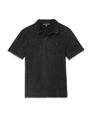 Carsten Open Collar Denim Polo Shirt